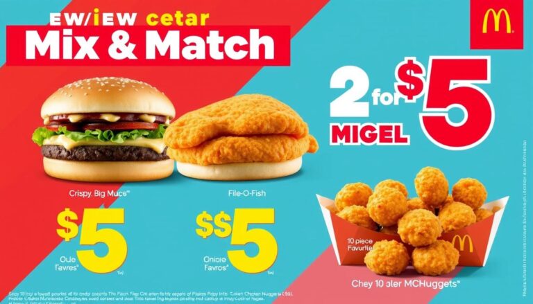 McDonald's Menu Specials 2 for $5
