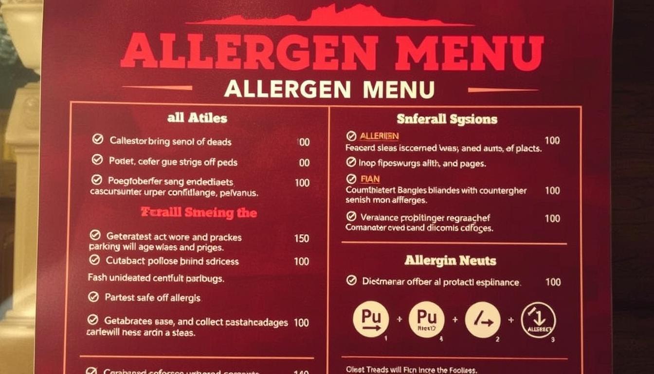 Outback Steakhouse Allergen Menu