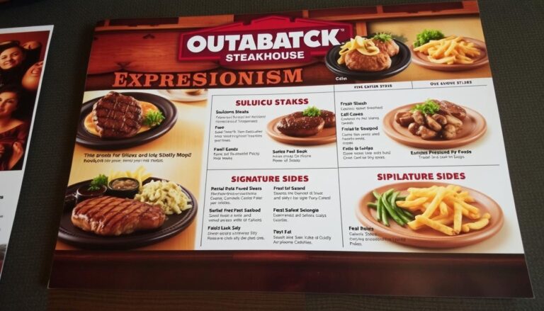 Outback Steakhouse Springfield Menu