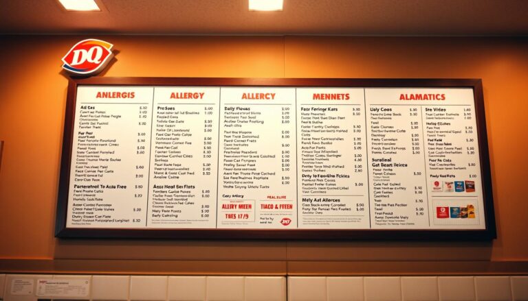 dairy queen allergen menu