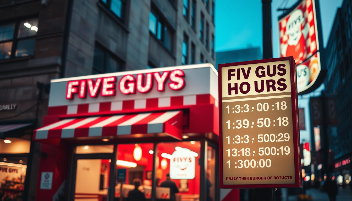 five guys hours