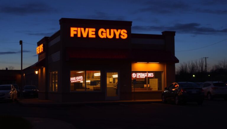 what time does five guys close